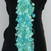 Plethora of Pom Poms Scarf/Boa--Teals and Blues