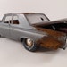 Mid sixties Chrysler 1/24 scale model car in charcoal grey