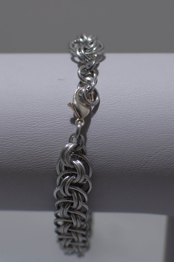 Silver Viper Basket Weave Bracelet Ready To Ship