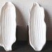 Thanksgiving Corn Dish Tray Set, Vintage California White Pottery Decor or Serving
