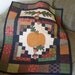 Fall Leaves and Acorns with Pumpkin and a Patchwork Border