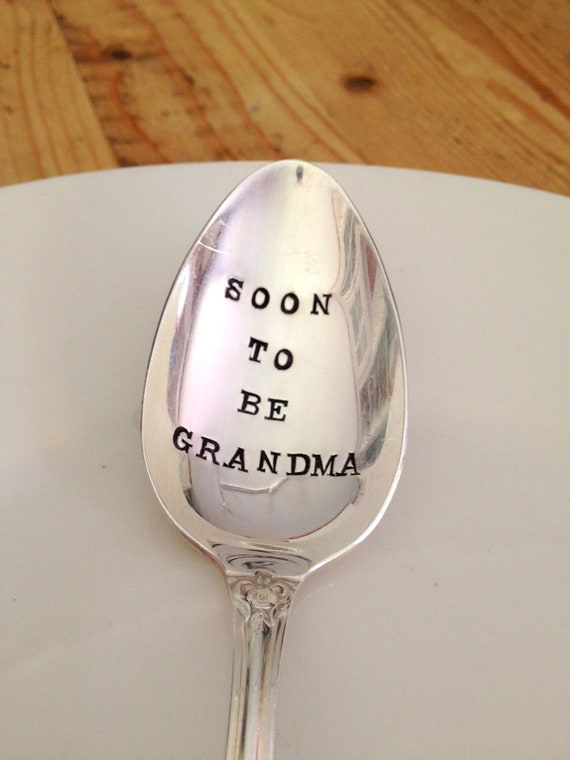 Soon To Be Grandma Announcement Baby Spoon Gift for
