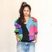 color block cross colors bold print sweater s-l
