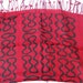 Punk Westwood SQUIGGLE Print SCARF repro Bow Wow Wow PASHMINA Red