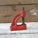 Small Industrial Desk Tool Red Cast Iron Metal Old Decor Display Made in USA