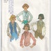 1976 Shirt With Band Button Closing Vest And Ascot Size 14 Bust 36 Unused Simplicity 7600 Sewing Pattern