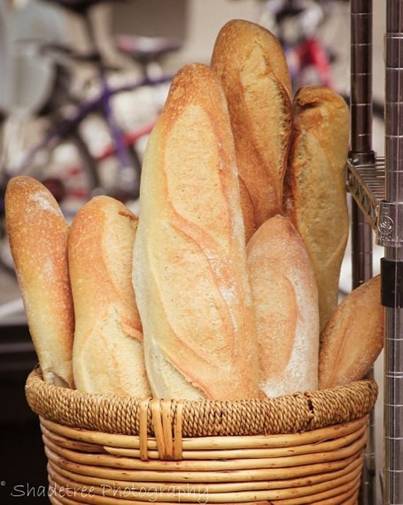 Items similar to French Bread Paris Farmers Market Fresh Bread Rustic