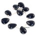 Noir Black Onyx Gemstone Top Drilled Pear Teardrop 18X13MM Loose Beads 10 Beads (90164734-24)