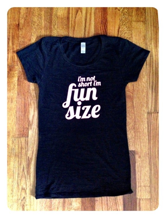 fun size ladies' destroyed tshirt by DesignsFromJess on Etsy