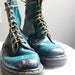 turquoise doc marten boots