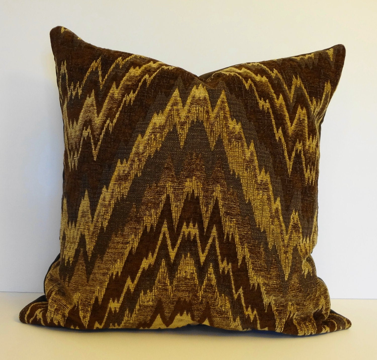 Brown Chevron Decorative Designer Pillow Cover 20 x 20