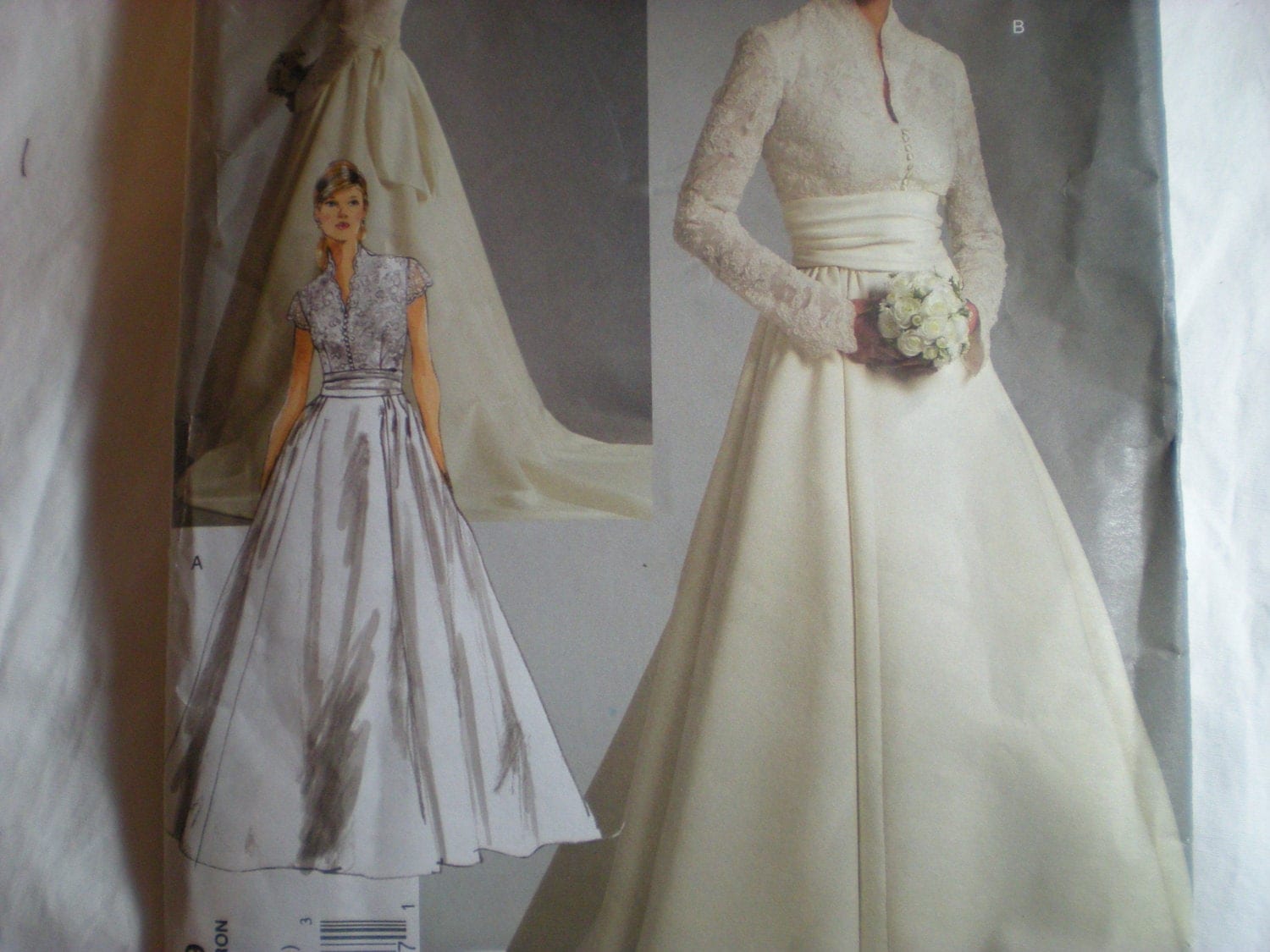 Vintage Look Wedding Dress Vogue Pattern 2979 Sizes 18-20-22
