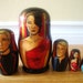 SALE - Set of Five Hunger Games Tributes Nesting Dolls