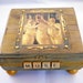 Altered Collage Cigar Box: The Three Graces with Gold Accents Art Muse Botticelli Jewelry Box