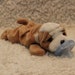 Dog bulldog beanie baby pacifier holder soothie animal pacimal - you choose the pacifier