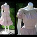 Vintage 1950s Lilac Purple Blouse & Skirt Lace Trim Bohemian Prairie Hippie Cottage Chic Ruffles