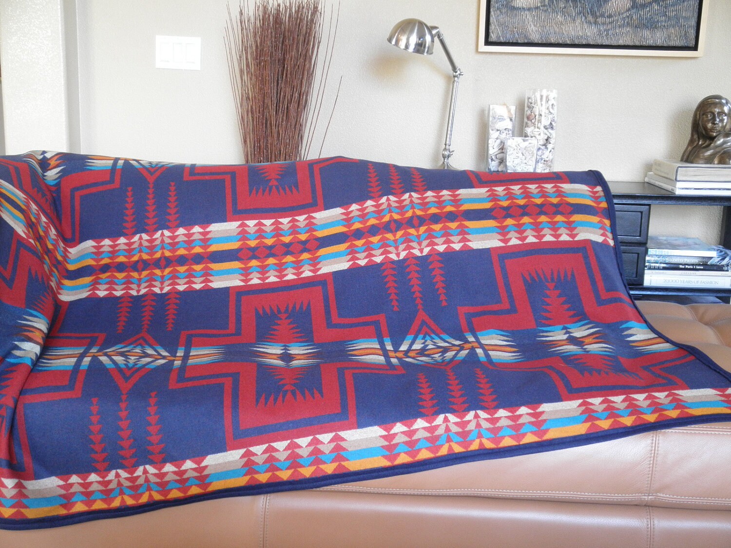 Pendleton blanket Native American reversible Navajo