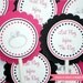 Engagement Ring Cupcake Toppers - Bachelorette Party Decoration - Customized and Personalized
