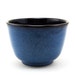 Black and Blue Tea Bowl or Yunomi: Ceramic Cup, Pottery Bowl, Unique Pottery Gift for Him or Her, Home Decor by MiriHardyPottery