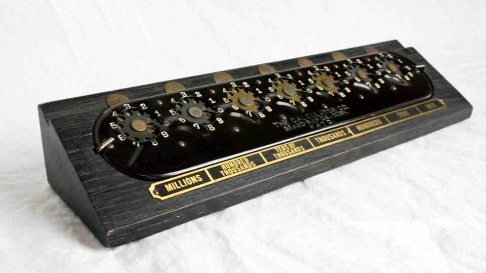Vintage Manual Calculator Adding Machine The Calculator