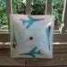 Vintage Children's Blue and Red Airplane Light Fixture