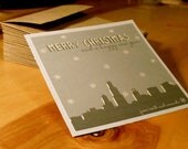 Items similar to Christmas Card - Chicago Skyline on Etsy