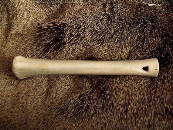 Items similar to Whistle-Deer leg bone whistle with antler reed on Etsy