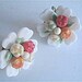 Art Deco Milk Glass Fruit Salad Flower Earrings 1930s Vintage Jewelry Great Gatsby