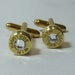 Bullet Casing Cufflinks. April Birthstone. Diamond . 9mm Luger. FREE SHIPPING