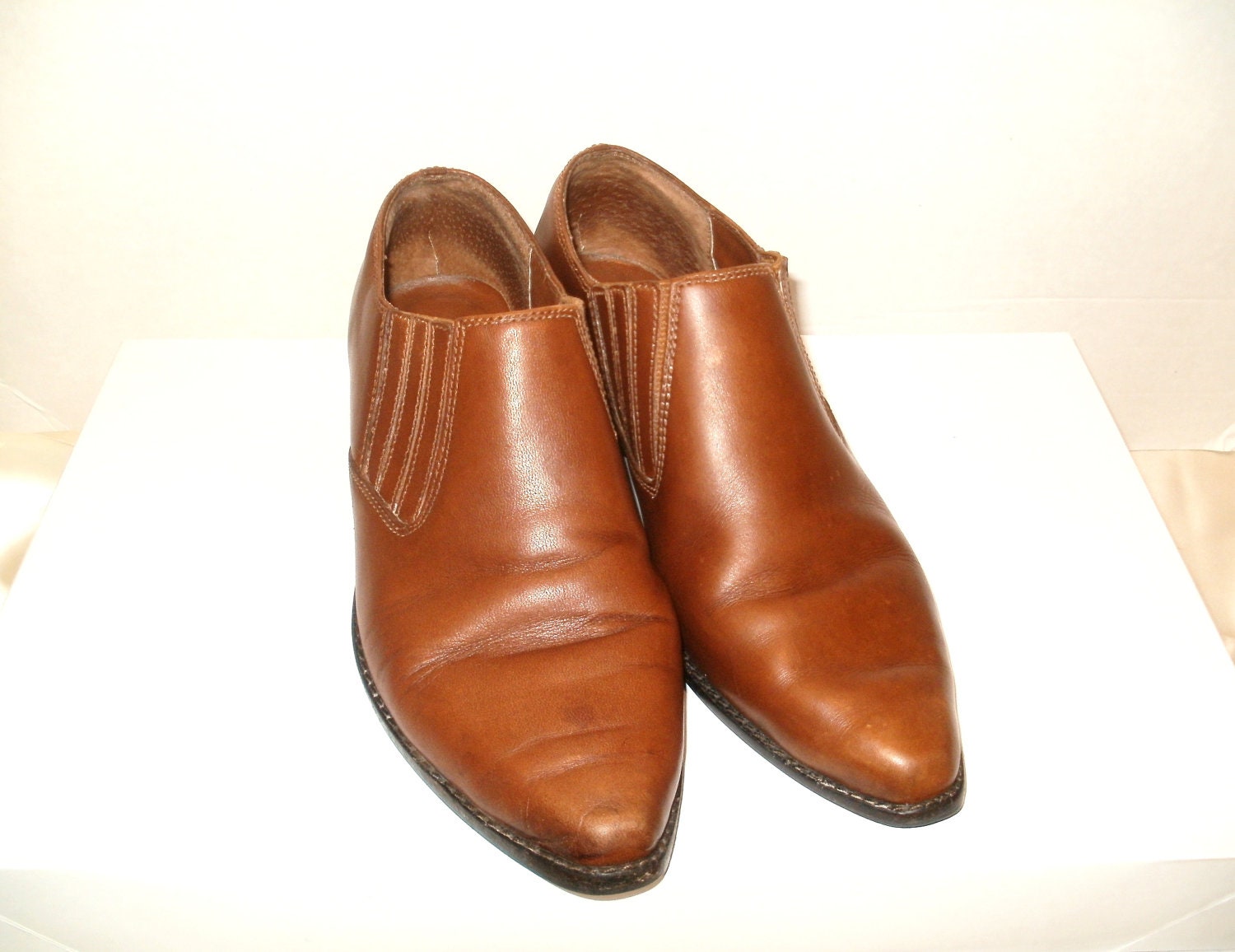 Vintage Nine West Western Boots Ankle Booties by NewGrooveVintage