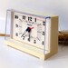 Vintage Wind Up Alarm Clock by Equity 1960s retro travel alarm clock , tick tock tick tock