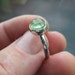 Green Chalcedony Sterling Silver Ring Size 6 1/2