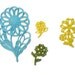 Flower Wall Hanging Blue Yellow Green Baby Girl Nursery