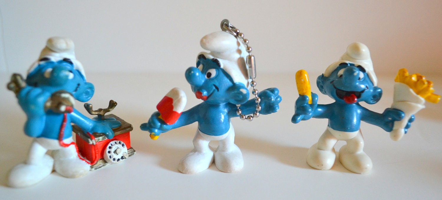 smurf toys from the 80's