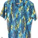 Vintage 1950s Hawaiian Shirt Made in Hawaii USA 100% Cotton Rich Colours Distinct Tribal Pattern