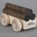 Wooden Log Car unpainted. by Aero1Toys on Etsy