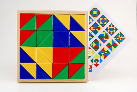 Developing geometrical puzzle - Big triangle show (for age 3 - 10 )
