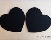 2 CHALKBOARD Large HEARTS Valentines Day or for Rustic Wedding Decor Photo Booth Prop, Engagement Pictures Props Save the Date Chalk Board Il_170x135