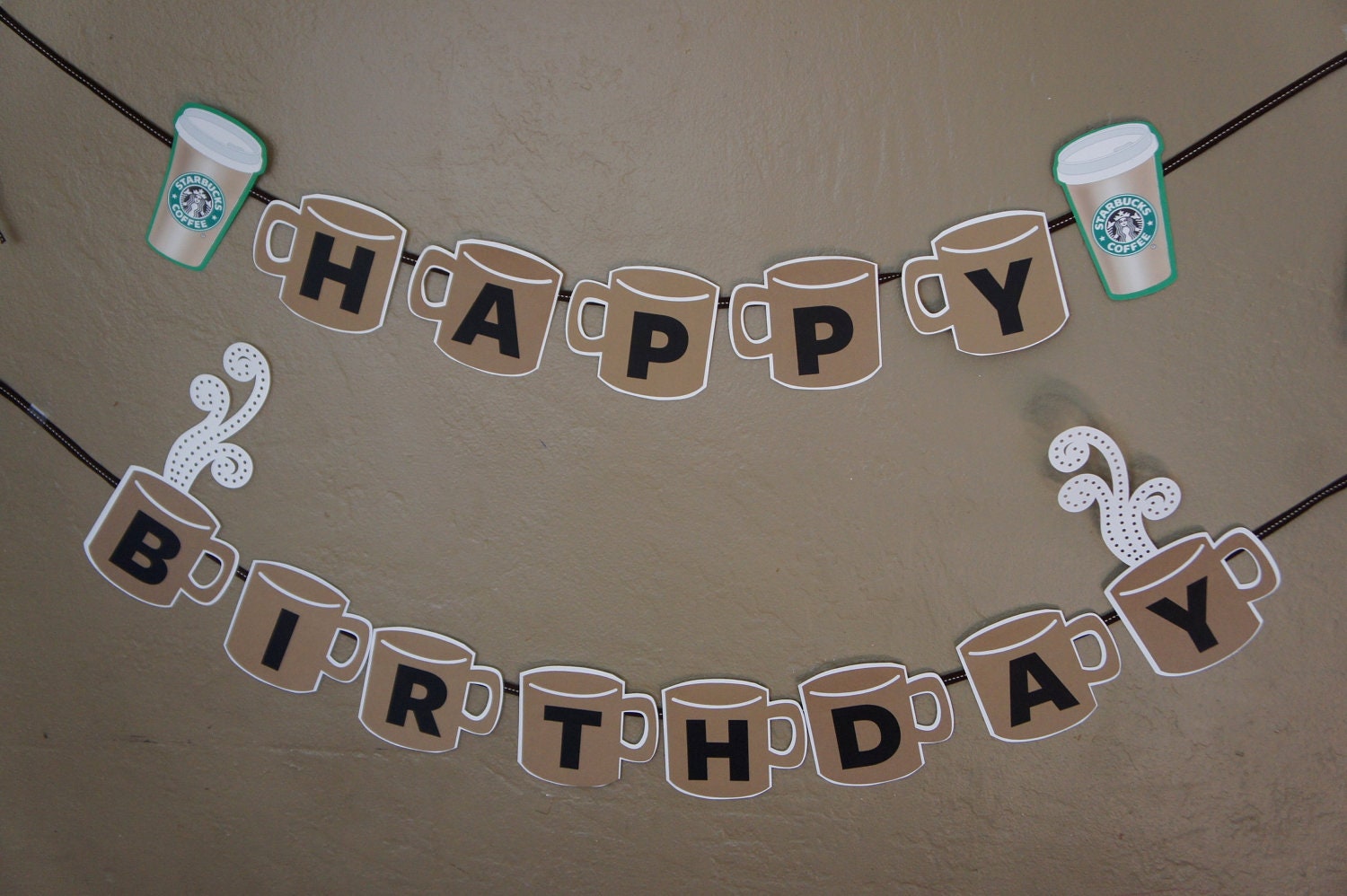 Starbucks Birthday Banner