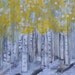 Mixed Media Art on Reclaimed Wood - Aspen Words - White, Black, Yellow