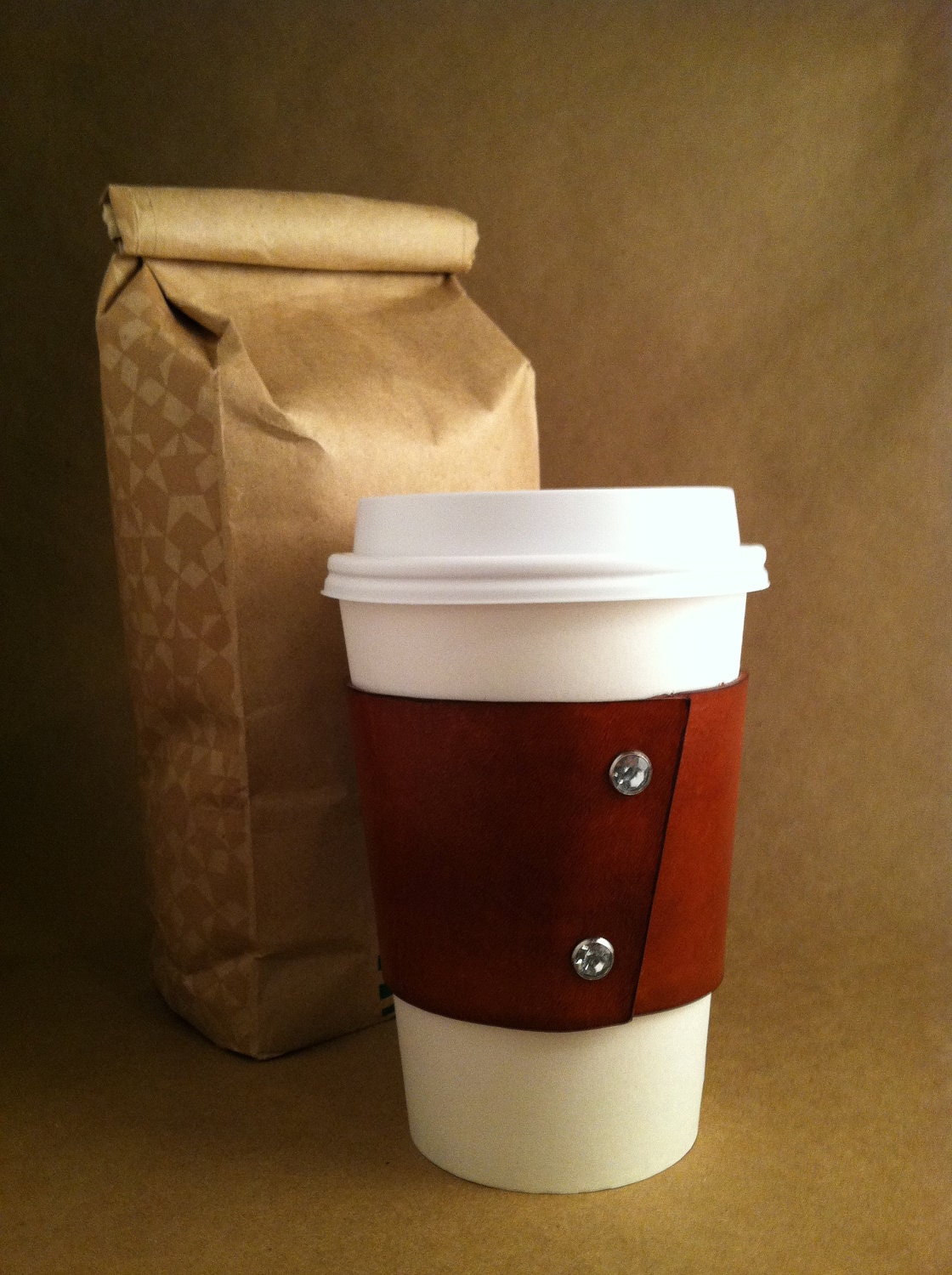 Leather Coffee Sleeve Drink Sleeve Coffee Holder Beverage