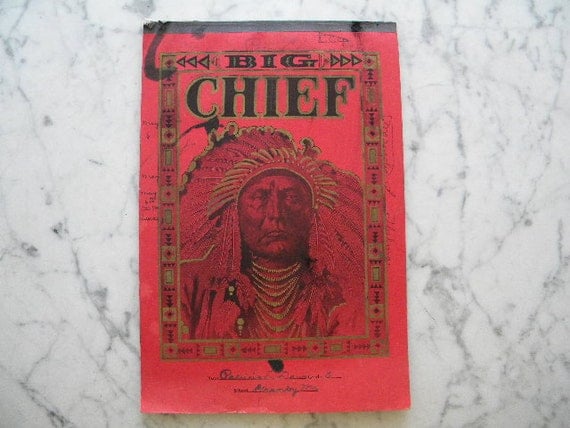 Big Chief. retro writing tablet. school notebook.