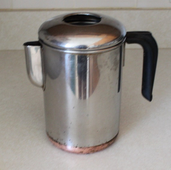 Revere Ware Coffee Percolator Pot Copper Clad Process Patent