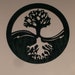 Yin Yang Tree of Life Wood Silhouette Modern Wall Art Wall