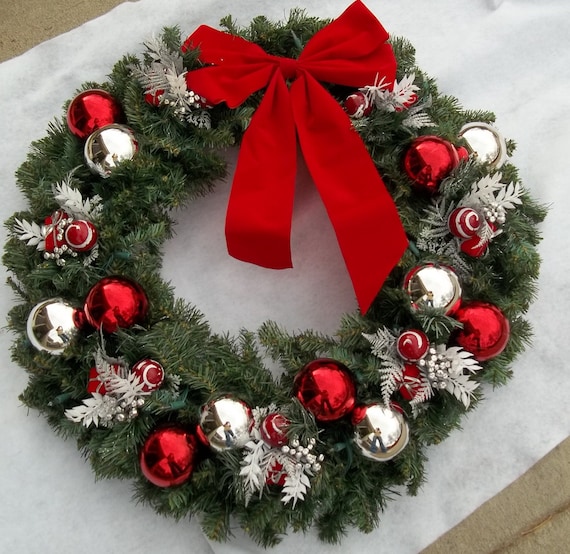 30 inch christmas wreath with lights by wreaths75 on etsy 30 inch christmas wreath with lights by wreaths75 on etsy