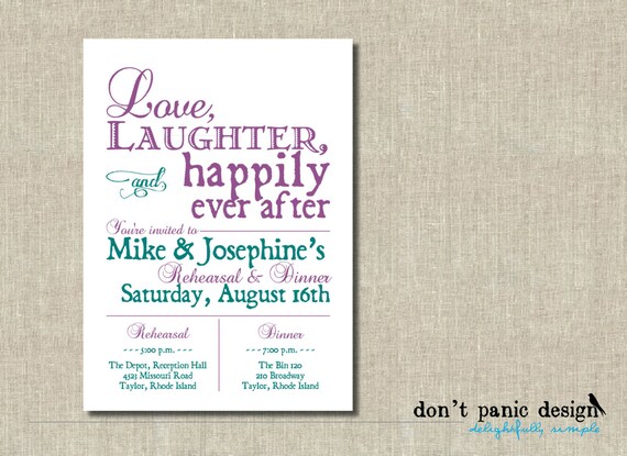 After Rehearsal Dinner Party Invitations 6