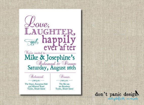 After Rehearsal Dinner Party Invitations 6