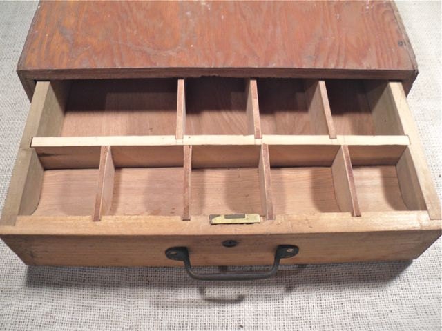 Vintage Wooden Cash Box 9