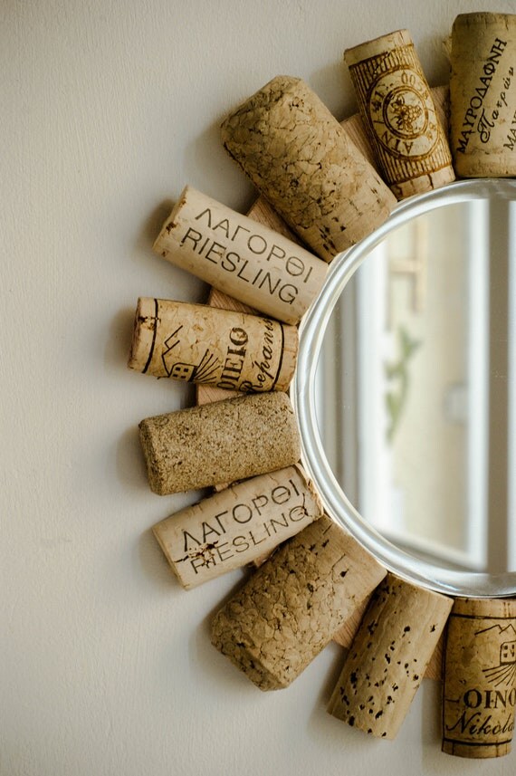 Corkie The Vine Lover Wine Cork Mirror Handmade Mirror