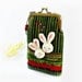 Cell phone case, iPhone case, Bunny cell phone case, Glasses case, Metal frame, Fabric phone case, Cell phone holder